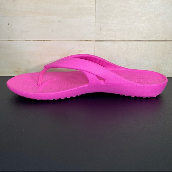Crocs Kadee 2 Sandals Pink Women's Size 7 Shoes Waterproof Flip Flops - Picture 2 of 11